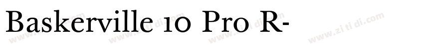 Baskerville 10 Pro R字体转换